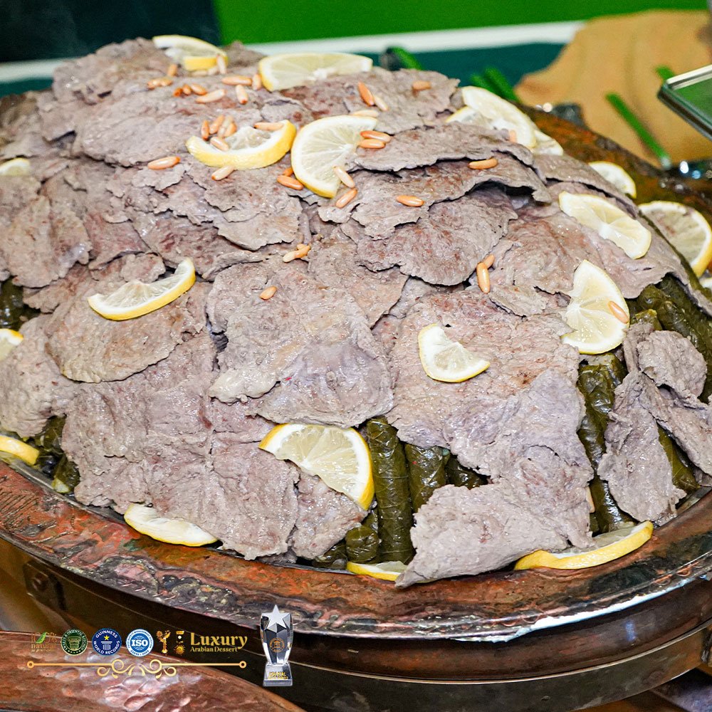 جاط ورق عنب مع شرحات لحم 5 اشخاص