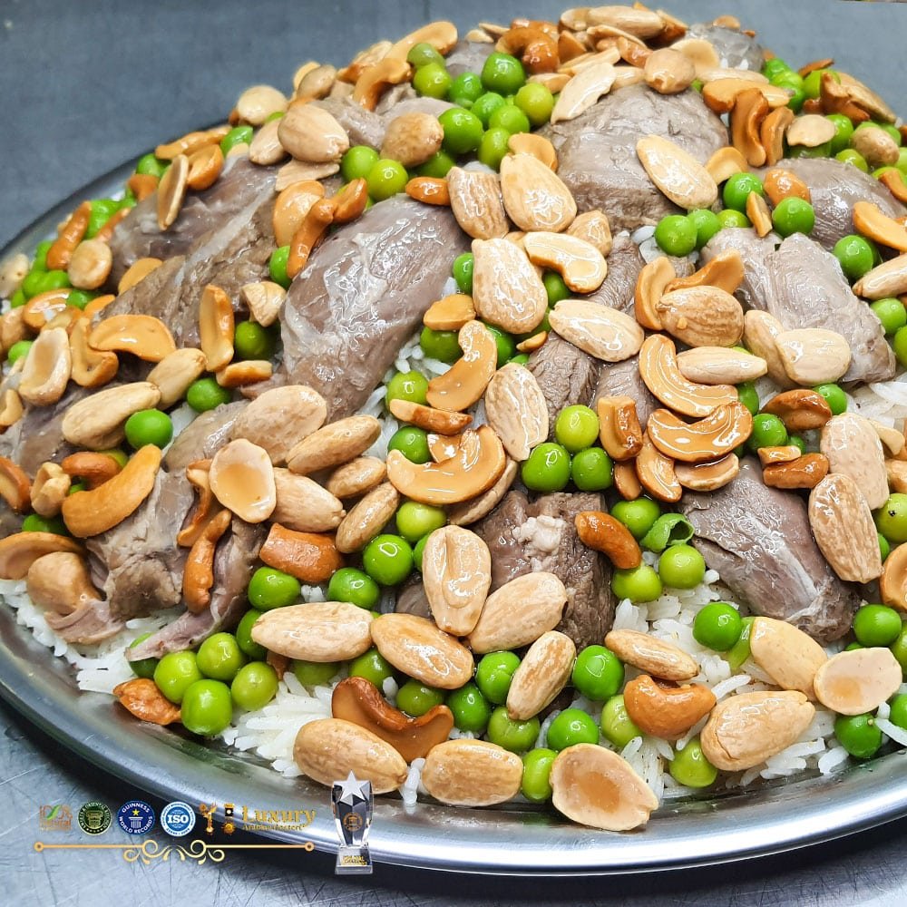 منسف رز مع بازلاء لحم 5 اشخاص